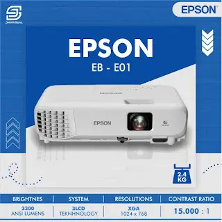 Epson EB-E01 XGA 3,300 lumens 3LCD Projector