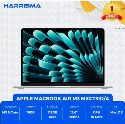 [AMBA_13M3_AS] Apple MacBook Air 13 M3 MXCT3ID/A Silver